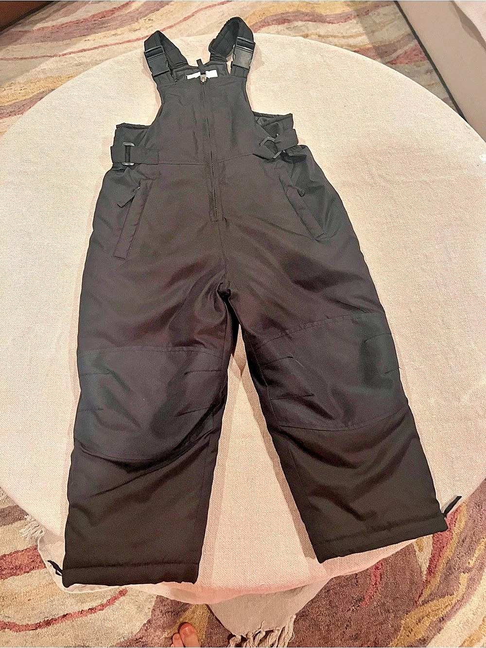 Clair de Lune Snow Bib Overalls in Black Like New